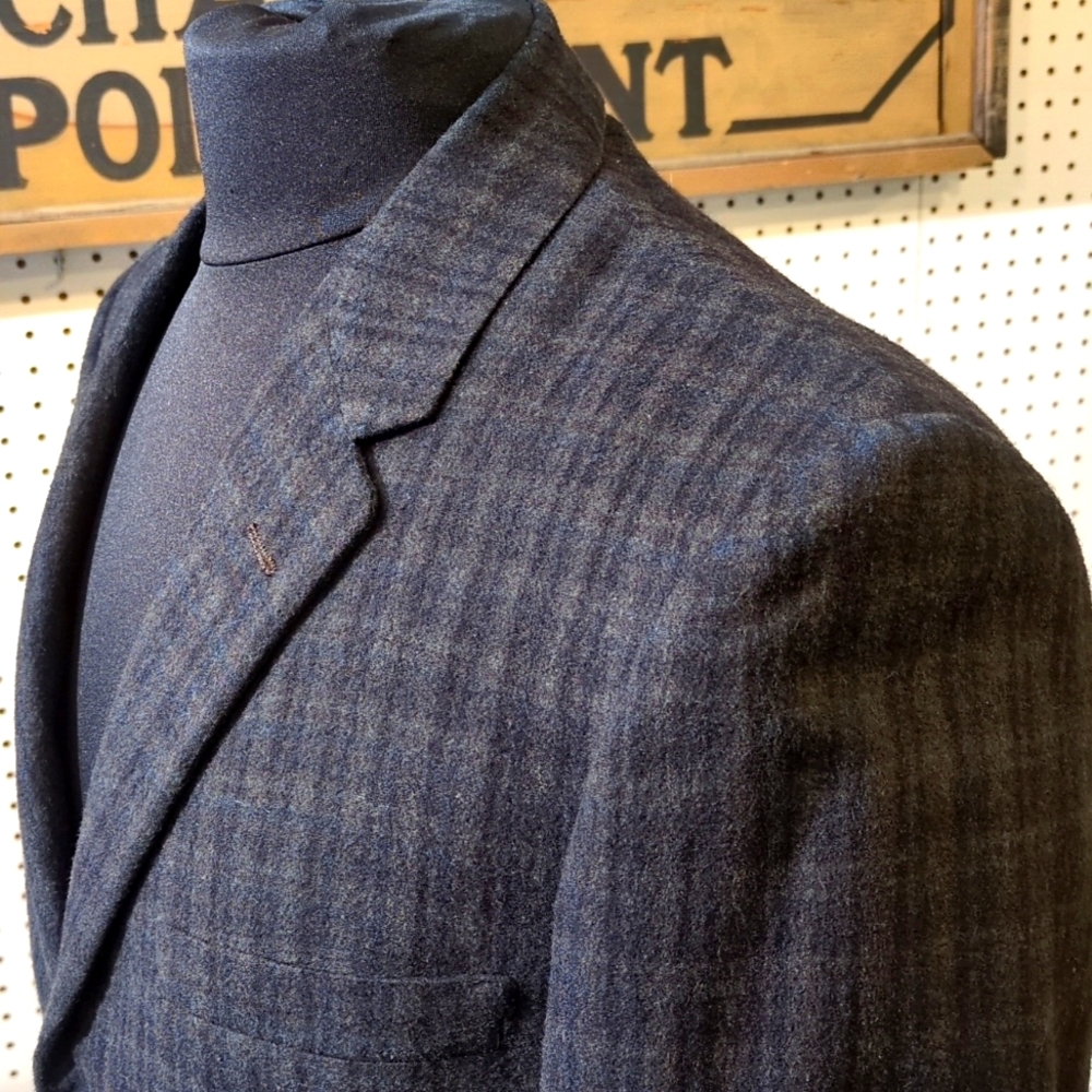 Vintage Penney's Plaid Wool Sport Coat M